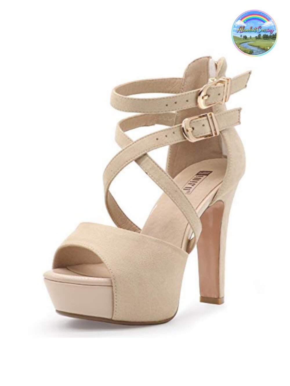 Platform Chunky Heel Ankle Strap Peep Toe Sandals